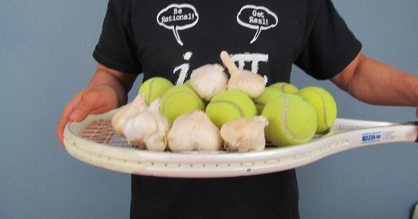 How To Use A Tennis Ball To Peel Garlic