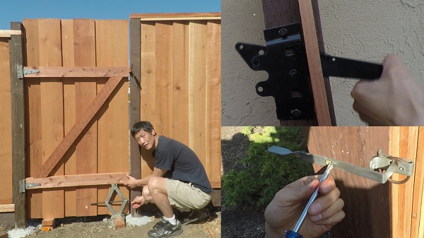 DIY Fence part 2: Two Privacy Fence Gates and 3 Different Gate Latches