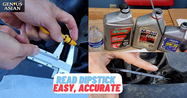 My Method Is Best Among 4 Solutions for Reading Oil Dipstick Accurately,  Part 1 Thin Oil￼