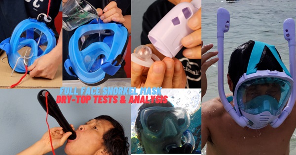 3-Step Full Face Snorkel Mask Test & 3-Step Dry Top Test, Comprehensive Analysis & Demo