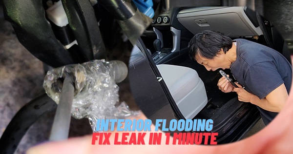 Fix water leak from under glove box in 1 minute with 0 cost
